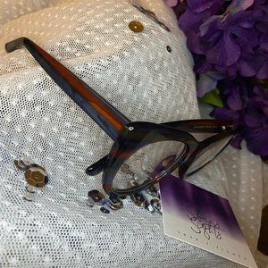 Cateye Blue/ Red Glasses